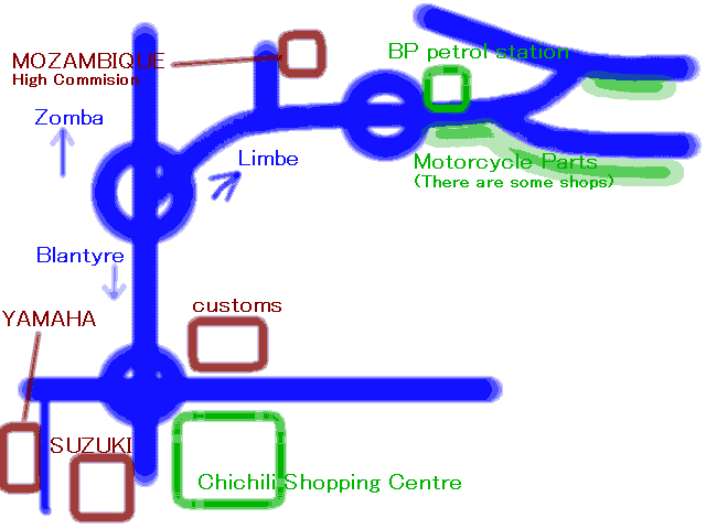 MALAWI street map