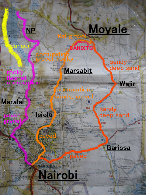 the north of Nairobi map