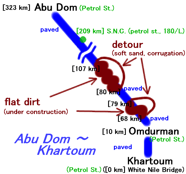 Khartoum - Abu Dom map